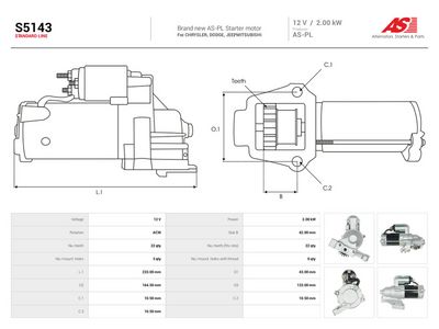 Štartér AS-PL AS S5143