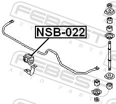 BUCSA BARA STABILIZATOARE FEBEST NSB022 1