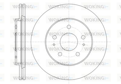 WOKING D61356.10 Тормозные диски  для DAIHATSU TERIOS (Дайхатсу Териос)