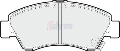 Fahren Brake Pad Set, disc brake FBP3178
