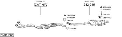 SISTEM DE ESAPAMENT BOSAL SYS11606