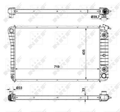 Радиатор, охлаждение двигателя WILMINK GROUP WG1723045 для BUICK ELECTRA