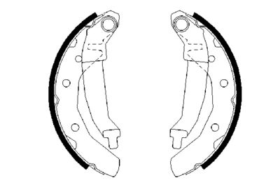 Brake Shoe Set 0 986 487 628