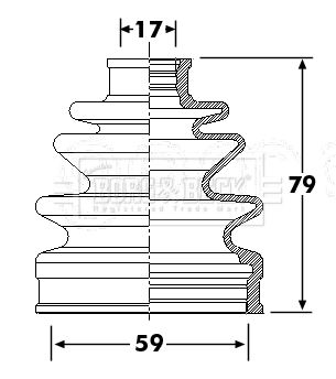 Bellow, drive shaft Borg & Beck BCB6293