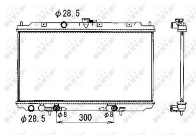 Radiator, engine cooling 53390