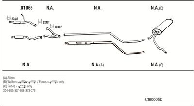 Układ wydechowy WALKER CI60005D