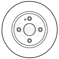 BORG & BECK BBD4700 Тормозные диски  для MAZDA 2 (DE_, DH_) 1.3 MZR