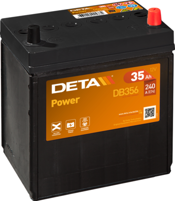 Стартерная аккумуляторная батарея DETA DB356 для PEUGEOT ION