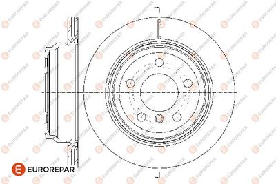 Тормозной диск EUROREPAR 1667857080 для BMW 4