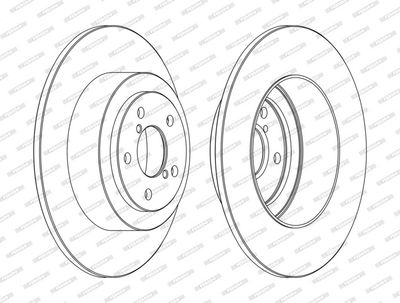 Remschijf set (2 stuks) Achter Links/Rechts past: SUBARU FORESTER, IMPREZA, LEGACY III, LEGACY IV, OUTBACK 2.0/2.5/3.0 06.98-09.09