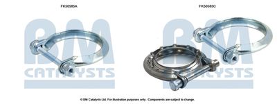 Zestaw montażowy, rura wydechowa BM CATALYSTS FK50585