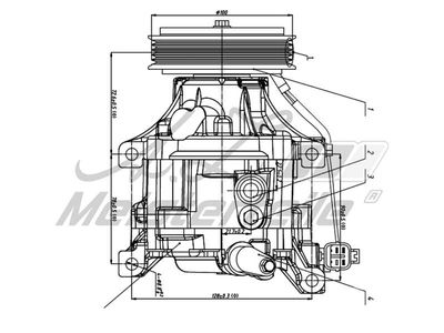 компресор, климатизация A.Z. Meisterteile AZMT-45-041-1110