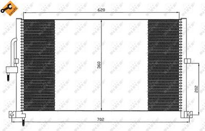 CONDENSATOR CLIMATIZARE NRF 35603 6