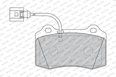 Remblokken set Voor , past: SEAT LEON 1.8 02.02-06.06