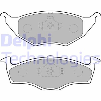Комплект тормозных колодок, дисковый тормоз DELPHI LP1675 для VW LUPO