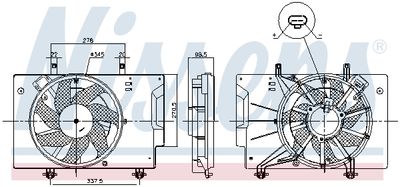 VENTILATOR RADIATOR NISSENS 85810 5