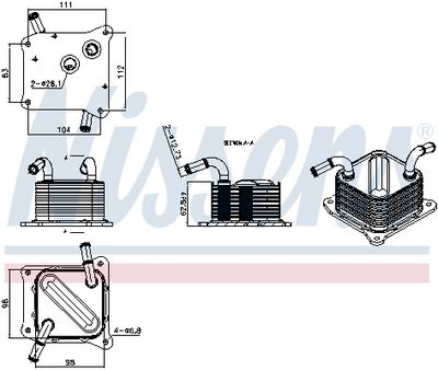 ÖLKüHLER AUTOMATIKGETRIEBE NISSENS 91613 5