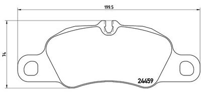 Комплект тормозных колодок, дисковый тормоз BREMBO P 65 018 для PORSCHE CAYMAN