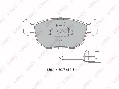 Комплект тормозных колодок, дисковый тормоз LYNXauto BD-3013 для FORD SCORPIO