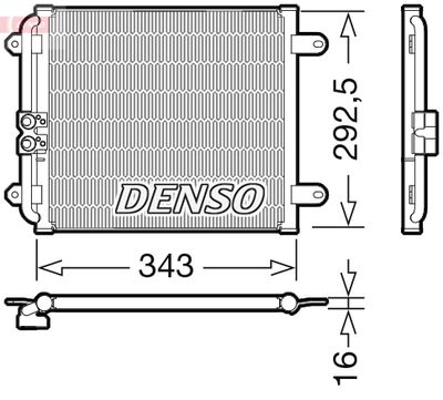 Конденсатор, кондиционер DENSO DCN02032 для AUDI R8