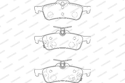 Комплект тормозных колодок, дисковый тормоз WAGNER WBP24574A для DAIHATSU CHARADE