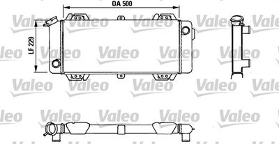 Радиатор, охлаждение двигателя VALEO 883954 для FORD FIESTA