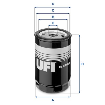 UFI 23.440.00 Масляный фильтр  для FORD FUSION (Форд Фусион)