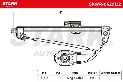 стъклоподемник STARK SKWR-0420122