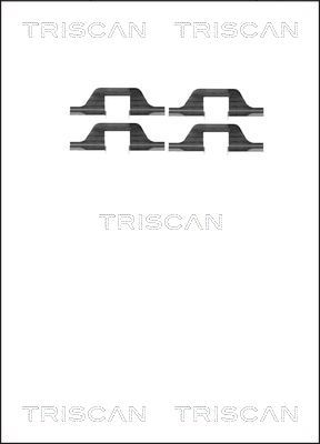 TRISCAN 8105 101591 Скобы тормозных колодок  для SKODA FELICIA (Шкода Феликиа)