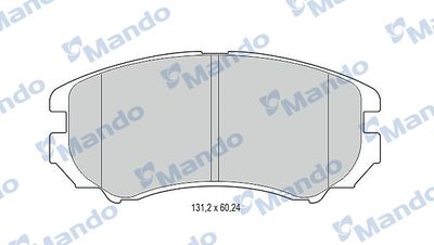 Комплект тормозных колодок, дисковый тормоз MANDO MBF015308 для KIA MAGENTIS