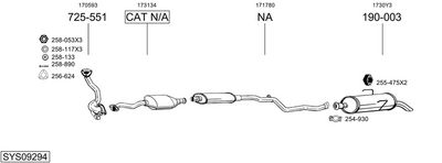 SISTEM DE ESAPAMENT BOSAL SYS09294