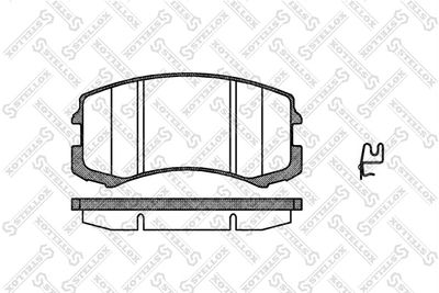 STELLOX 976 001L-SX Тормозные колодки для MITSUBISHI LANCER VII универсал (CS_W, CT_W)