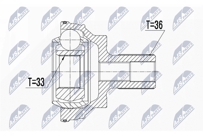 каре комплект, полуоска NTY NPZ-WW-043