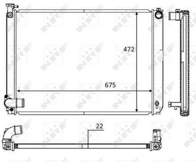RADIATOR RACIRE MOTOR NRF 58604 6