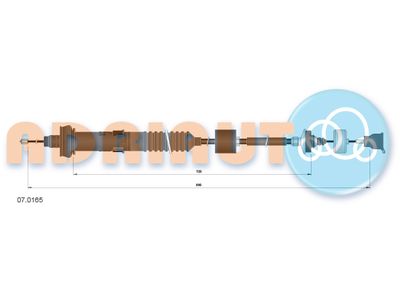 Vajer, koppling ADRIAUTO 07.0165