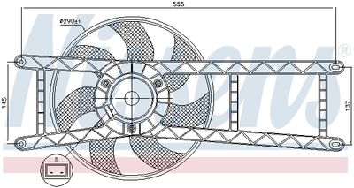 VENTILATOR RADIATOR NISSENS 85145 5