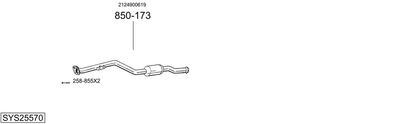 Układ wydechowy BOSAL SYS25570