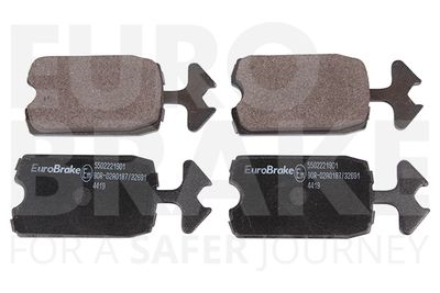 Комплект тормозных колодок, дисковый тормоз EUROBRAKE 5502221901 для CITROËN 2