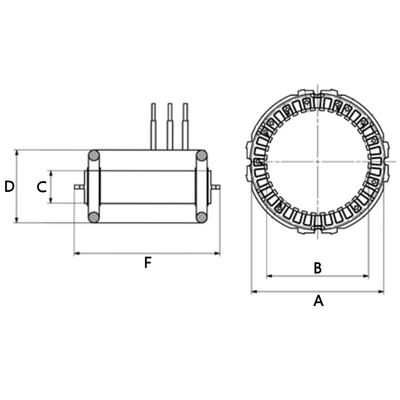 Stator, generátor HC-Cargo F 032 235 055