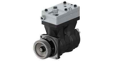 Compressor, aantal cilinders: 2, type koeling: vloeibaar koelmiddel (nieuw, met een tandwiel)