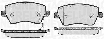 Комплект тормозных колодок, дисковый тормоз MAGNETI MARELLI 363916060353 для SUZUKI SPLASH