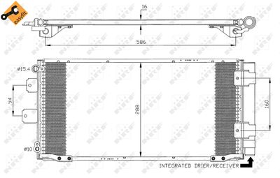 CONDENSATOR CLIMATIZARE NRF 35436