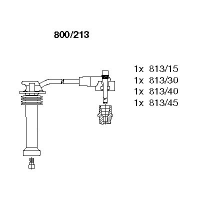 Комплект проводов зажигания BREMI 800/213 для FORD USA CONTOUR