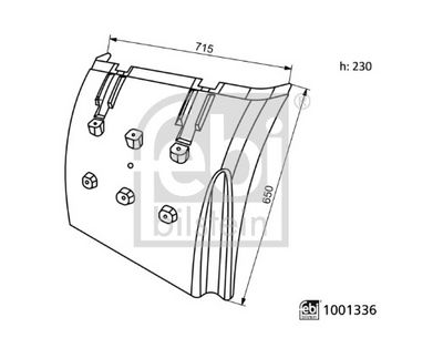 Skærm FEBI BILSTEIN 1001336