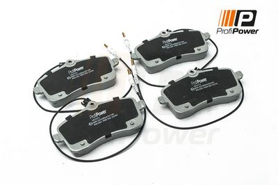 stabdžių trinkelių rinkinys, diskinis stabdys 1B1072 ProfiPower