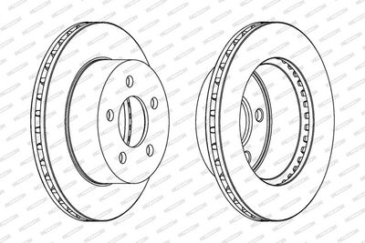 BREMSSCHEIBE FERODO DDF1525 1