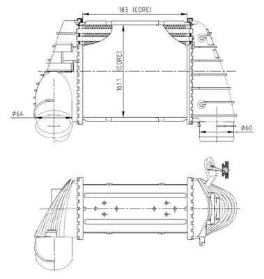 NRF Intercooler, inlaatluchtkoeler (309040)