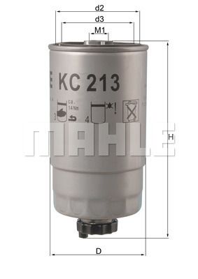 Топливный фильтр KNECHT KC 213 для ALFA ROMEO 147