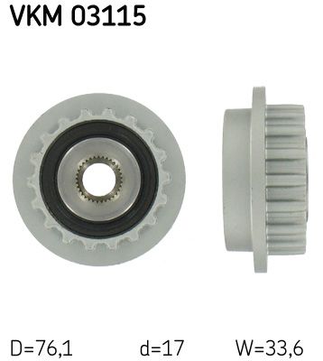 Alternator Freewheel Clutch VKM 03115