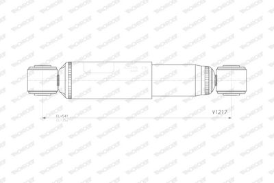 Schokdemper Achter Links/Rechts past: MERCEDES SPRINTER 3,5-T (B907), SPRINTER 3,5-T (B907, B910), SPRINTER 3-T (B907), SPRINTER 3-T (B910, B907), SPRINTER 4-T (B907) 2.0D-Electric 02.18-